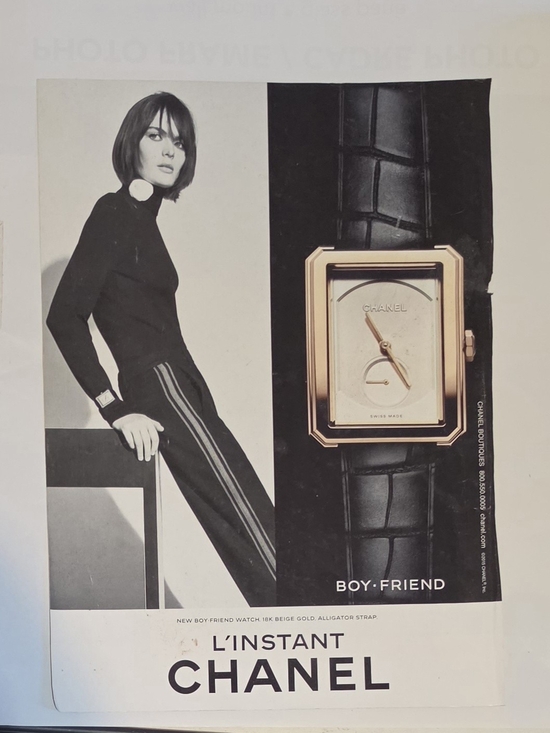 CHANEL Other - Authentic Vintage Chanel Boy·Friend Watch Magazine Print Ad – L’INSTANT CHANEL
